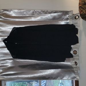 Medium to heavy black cardigan